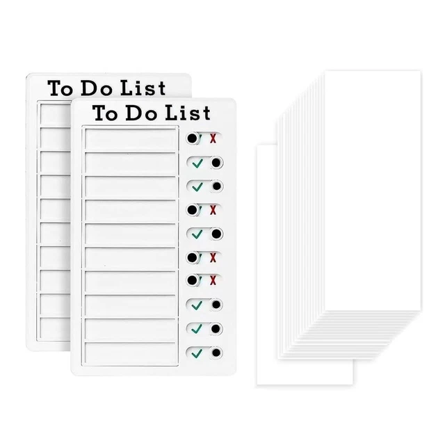 CHORE CHART CHECK List Task Board with Slider Daily to Do List Board £ ...