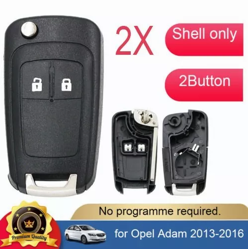 2X Suitable for Holden Colorado RG 2012 2013 2014 2015 2016 Remote Key Shell 2B