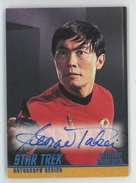 George Takei as Sulu 1997 Skybox Star Trek TOS Auto Autograph A33 C