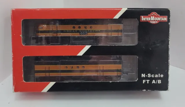 InterMountain N Scale #69002-01 FT A/B units GREAT NORTHERN EMPIRE BUILDER. #402