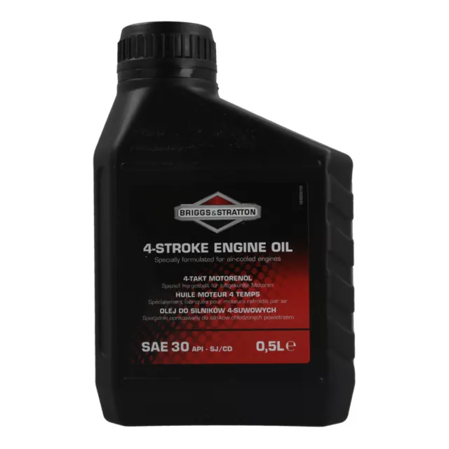 BRIGGS & STRATTON, 4 Stroke, SAE30 Engine Oil 500ml - 100004E Multipack