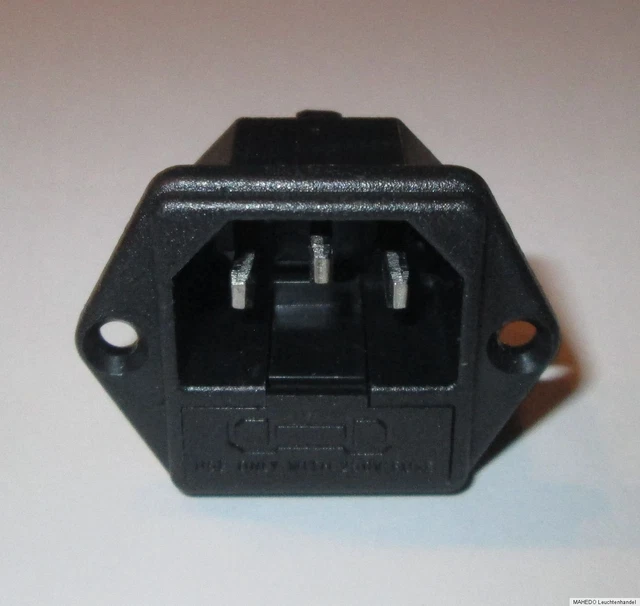 Kaltgeräte-Einbaustecker mit Schalter & Sicherung | Kalt Kaltgeräte-Einbaustecker mit Schalter & Sicherung | Kalt