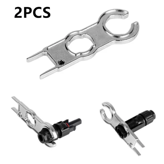 2 Stück Metall Schlüssel für MC4 Montage Werkzeug Stecker Buchse PV Solar Metall