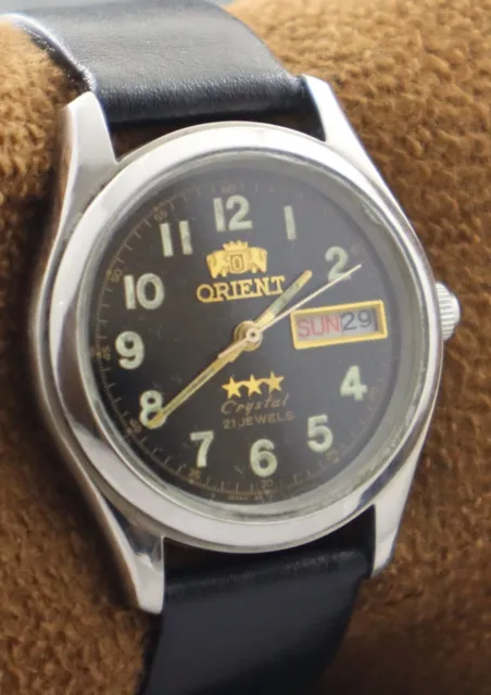 Vintage Orient Automatic 21J D/D Great Condition Recently Service Men's Watch 2
