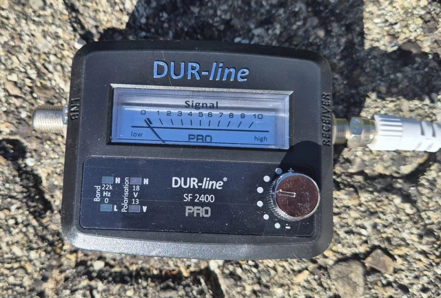 DUR-line SF 2400 Pro Satfinder – Digitaler Satellitenfinder Mit LED Und Zeiger-Anzeige
