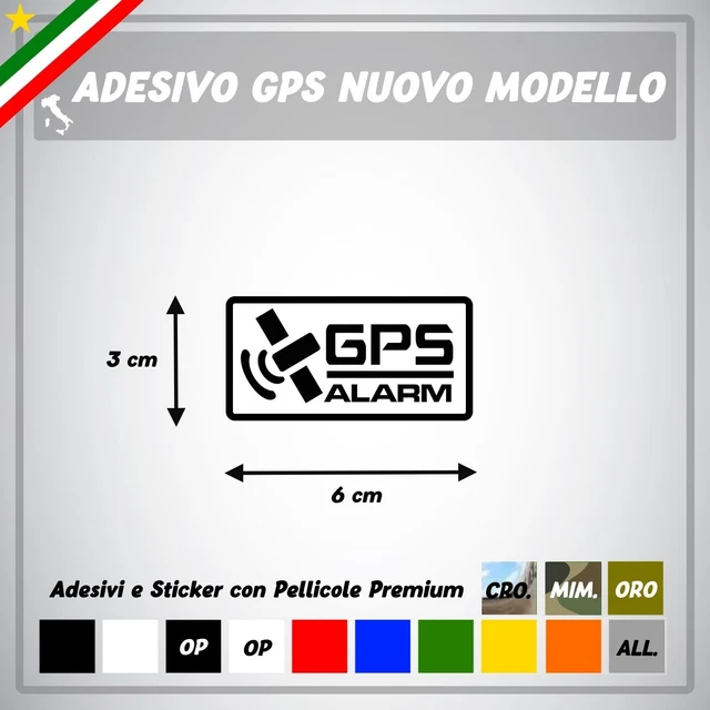 StickersLab Adesivi Allarme GPS Antifurto | 4 Pezzi Neri 12x6cm | Per Auto, Moto, Camion - Foto 13