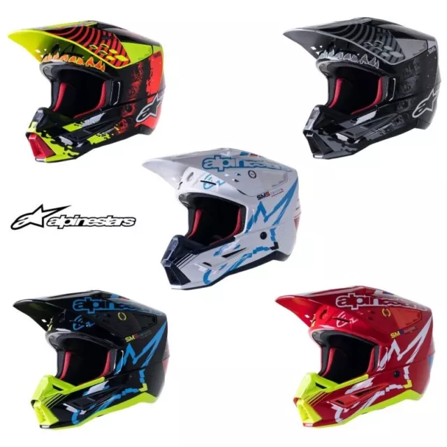 2024 Alpinestars SM5 MX Motocross Offroad ATV Helmet - Pick Size & Color