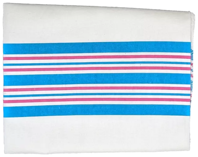 Hospital Receiving Blankets Baby Swaddle 100% Cotton 30 x 40 Blue Pink Striped