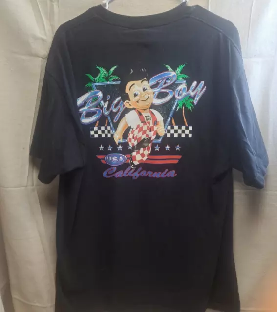 Big Boy Restaurant Graphic Black T Shirt. Men's. Xl. Extra Large.