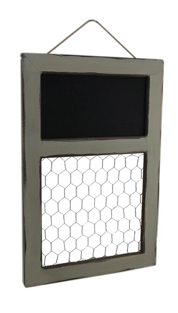 Scratch & Dent 12.5"X19" Chicken Wire Plaque w/Chalk