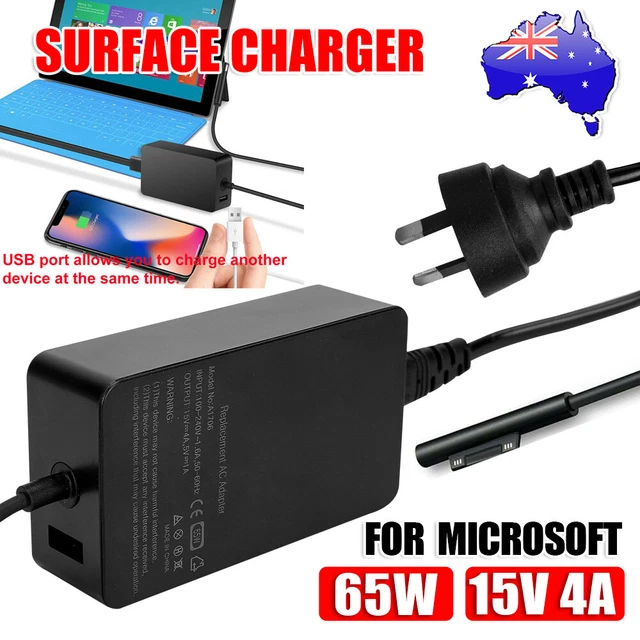 5A Surface Charger Adapter USB Power for Microsoft Surface Book GO Pro3 4 5 6 7