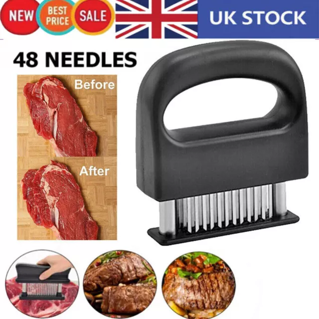 48-Blade Stainless Steel Meat Beef Tenderizer Jaccard-Steak Chicken Pouch Hole