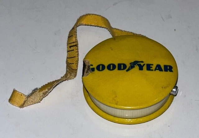 Vintage, GOODYEAR TIRES, W. PITTSTON, PA., Advertising Cloth Tape Measure