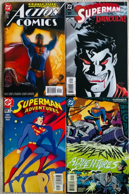 SUPERMAN - Lot of 4x Comic Books - Dracula - Alex Ross - Struzan, DC Comics 2001