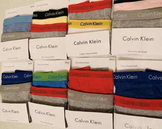 Calvin Klein Original CK LARGE Boys boxer /Underwear 2 in Pack age 12-14 years.