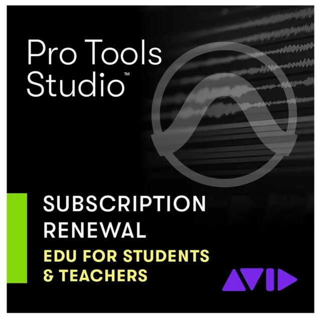 Avid Pro Tools Studio Subscription Renewal EDU Student/Teacher