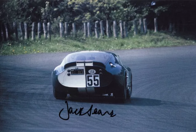 Jack Sears Hand Signed 12x8 Photo Le Mans Autograph AC Cobra Daytona Coupe