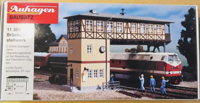 Factory Sealed Auhagen HO Scale Gantry signal box Kit No 11 386