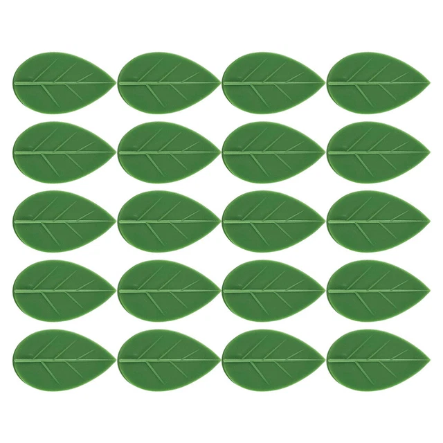 5 Sätze Kletterwand-Fixierklammern grünes Blattform-geformtes Selbstklebstoff
