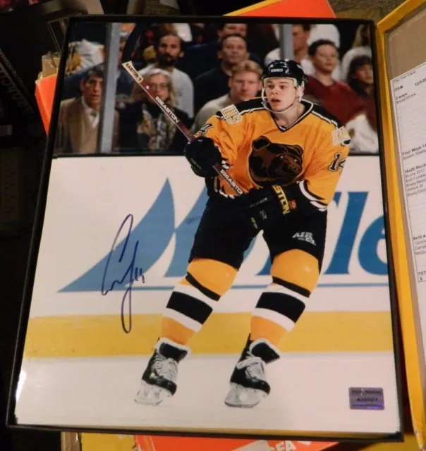 Sergei Samsonov Boston Bruins Shooting 11x14 Photo Authentic COA