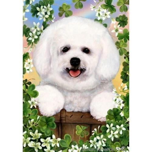 Clover Garden Flag - Bichon Frise Pup 312501