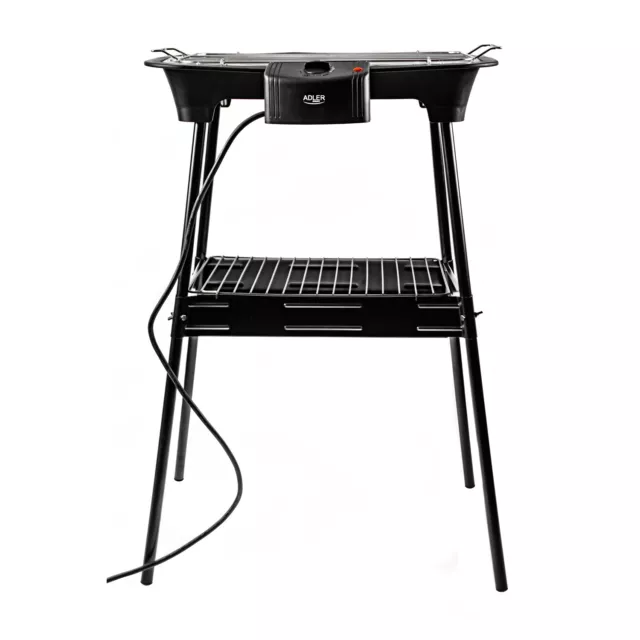 Barbecue électrique sur pied Gril avec support 2000W Adler AD 6602