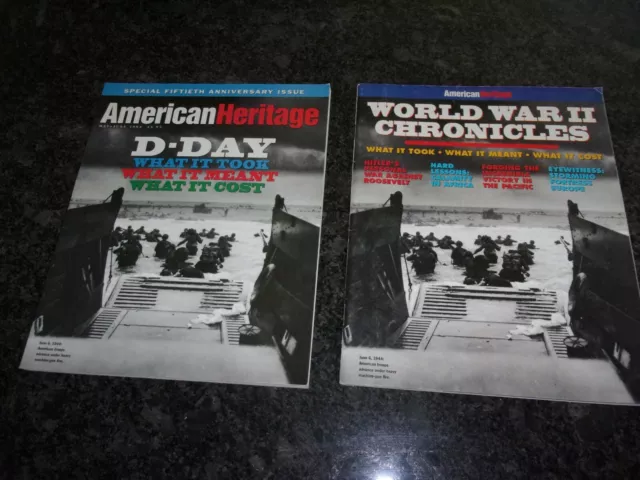 AMERICAN HERITAGE "D DAY" NORMANDY WW2 - 50th  ANNIVERSARY BOOKS