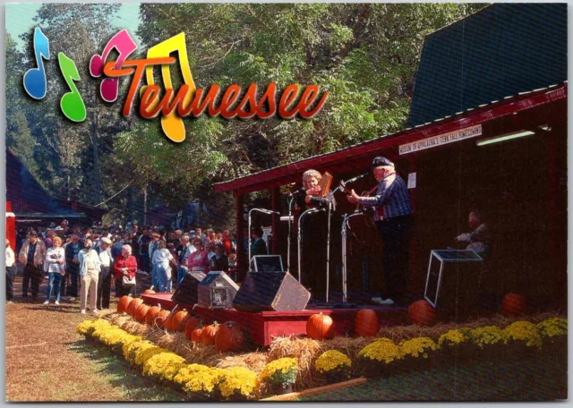 Postcard: Music at Museum of Appalachia's Tenn Fall Homecoming, Tennessee. A165