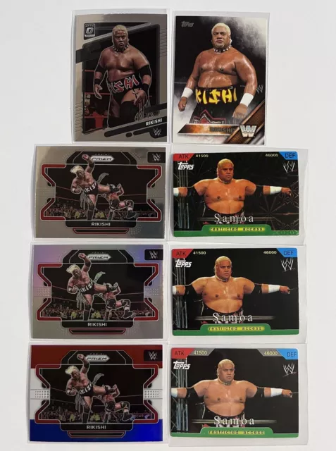 Rikishi 2022 Prizm Silver Chronicles Optic 2006 Topps WWE Insider Wrestling Lot