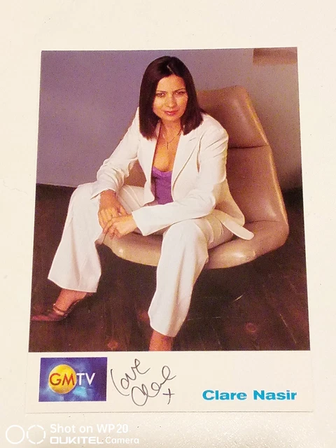 Clare Nasir Signed Photo Autograph Gmtv Meteorologist, Presenter