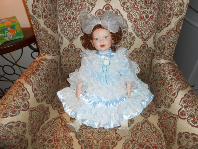 Tuss Inc.  24" Porcelain Doll. - No Box - Very nice. Soft body & legs.