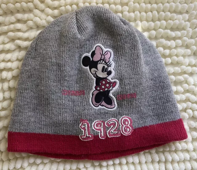 Niña 5/6 Años Disney Minnie Mouse Gorro de Invierno