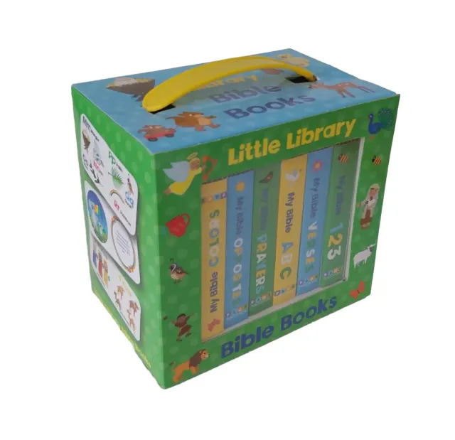 NEW My Little Library Bible Books 6 Board Books Learning Set Christian Kids Gift