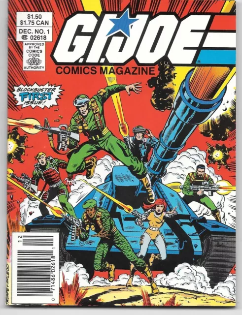 G.I Joe A Real American Hero #1 Digest Newsstand ARAH Marvel Comic 1986 Cobra GI