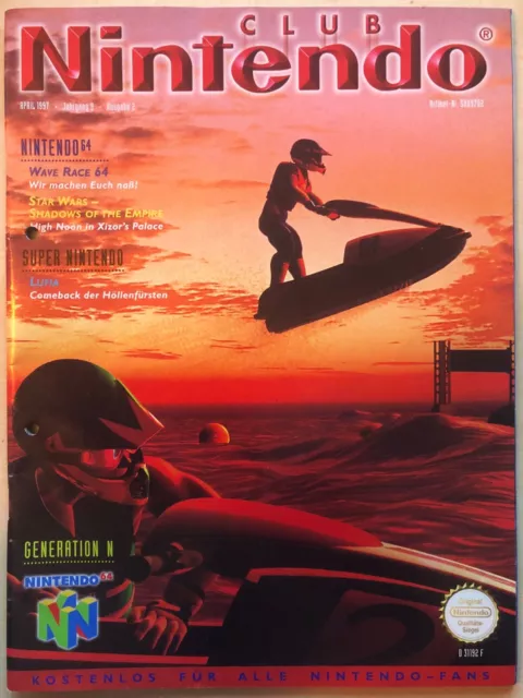 Club Nintendo April 1997 Ausgabe 2 (Jahrgang 9), Zeitschrift für Nintendo-Fans