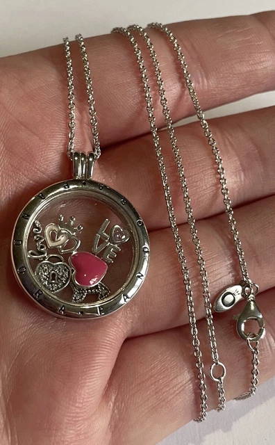 Sterling silver floating locket charms deals