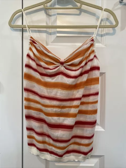 Women’s Hugo Boss Spaghetti Strap Striped Top Size Small