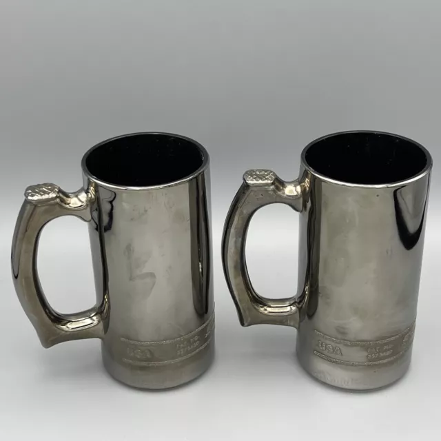 Pair SNAP ON Tools Socket ( 2 ) Glasses Goblet Mug Tankard Beer Stein Cup VTG 3