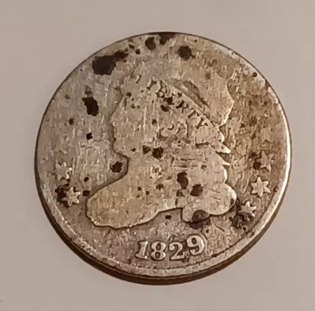 1829 capped bust  dime