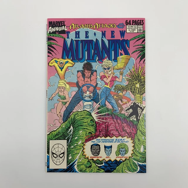The New Mutants Annual #5 (1989) “Atlantis Attacks”; 1st Liefeld-Art RARE Comic
