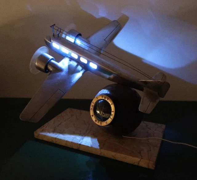 Maquette d'avion Dassault Falcon 2000LX - Socle en marbre