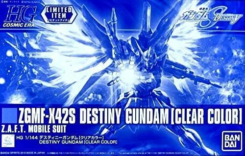 HG Mobile Suit Gundam SEED DESTINY 1/144 Destiny Gundam Clear Color Model kit