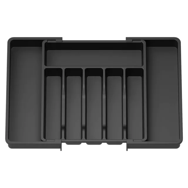 Kitchen Utensil Storage Expandable Cutlery Box with Multi Compartments for Forks