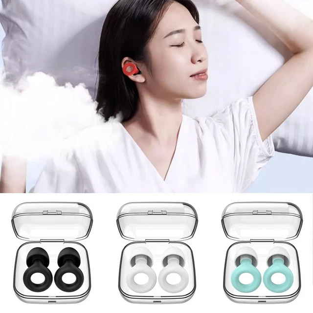 Tappi per orecchie in silicone sonno insonorizzati tappi per orecchie silenziosi uomo donna