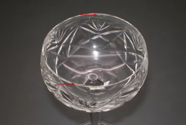 3 Rummer From Polished Crystal Glass - Art Deco 3