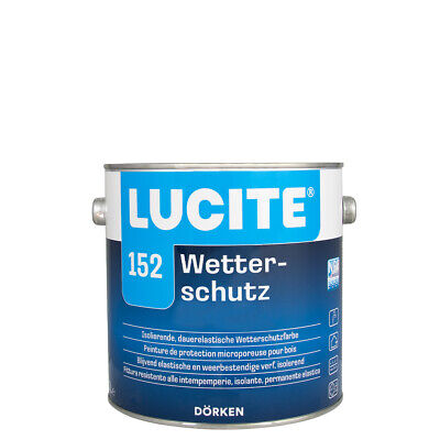 Lucita 152 protección contra la intemperie blanco 2,5 L impermeable. pintura dispersa, seda inglesa