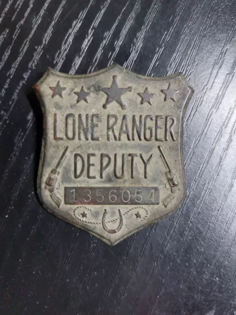 Antique Early 1900's Lone Ranger Deputy Badge with Secret Compartment