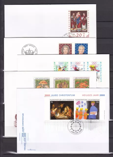 Liechtenstein - 1991/2000 - FDC collection with Michel 1151 - used