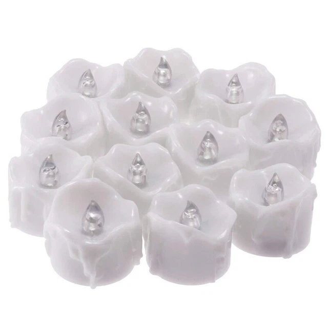 Bougie LED 12PièCes SéRies avec Minuterie de Batterie Scintillante Bougies 4480