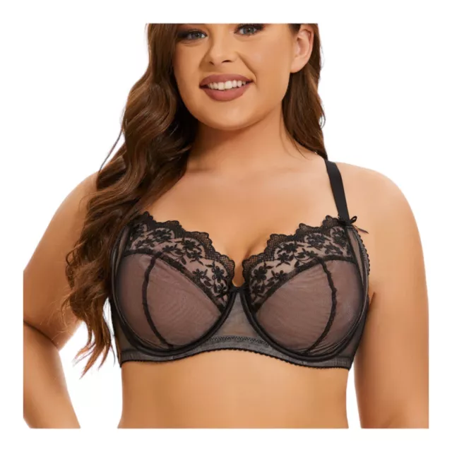 LEPEL ATHENA (LARGER CUP) Black Lace padded underwire Tshirt bra size 30E  new